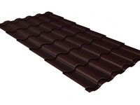 Металлочерепица кредо 0,5 Satin Мatt RAL 8017 шоколад