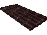 Металлочерепица кредо 0,5 Стальной бархат RAL 8017 шоколад