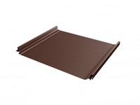 Кликфальц Pro 0,5 GreenСoat Pural Matt с пленкой на замках RR 887 шоколадно-коричневый (RAL 8017 шоколад)