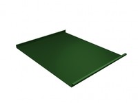Фальц двойной стоячий 0,45 PE с пленкой на замках RAL 6002 лиственно-зеленый